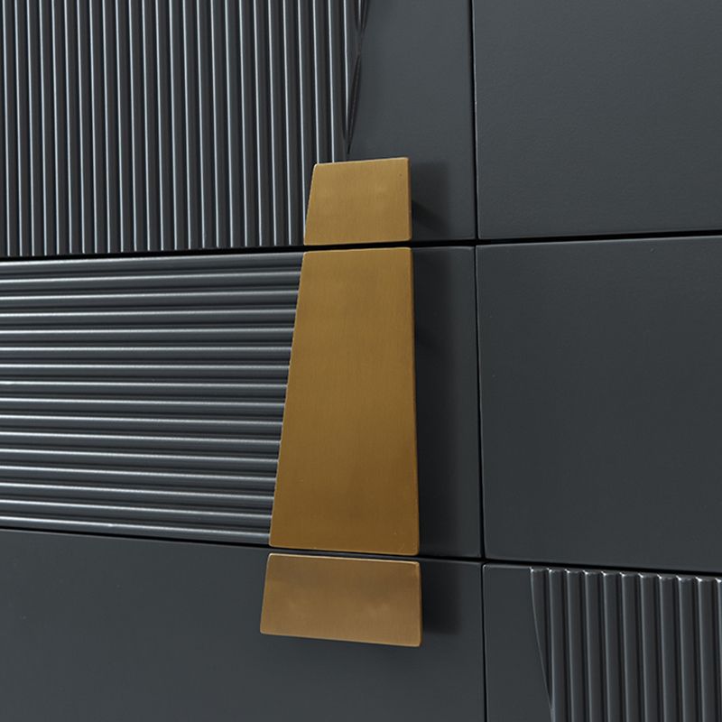 Ultra-Modern Double Dresser Wood Storage Chest Dresser for Bedroom