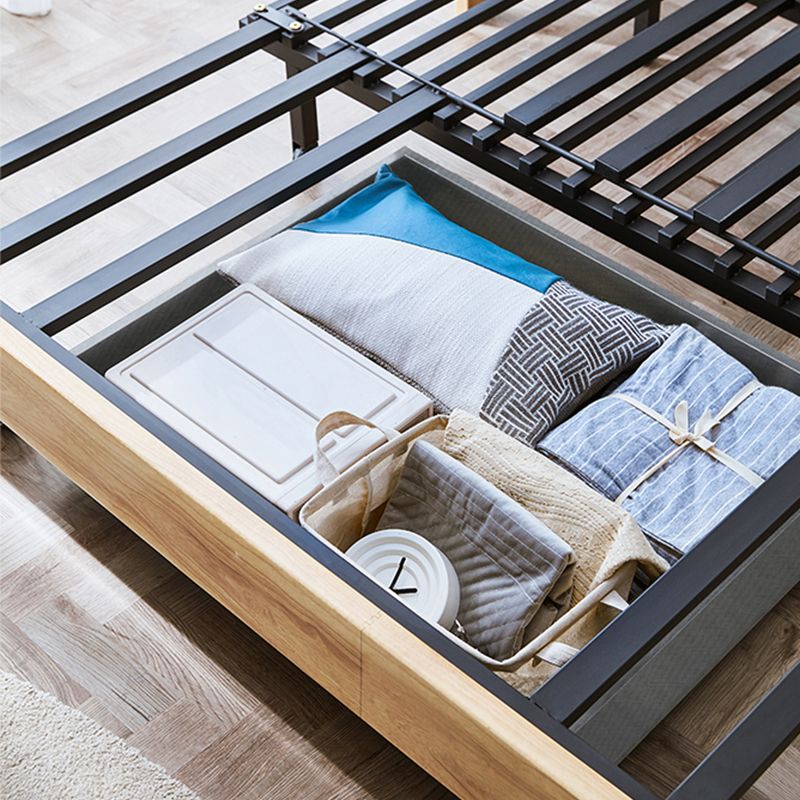 Faux leather Sofa Bed with Pillow Back Convertible Sofa with Magazine Storage