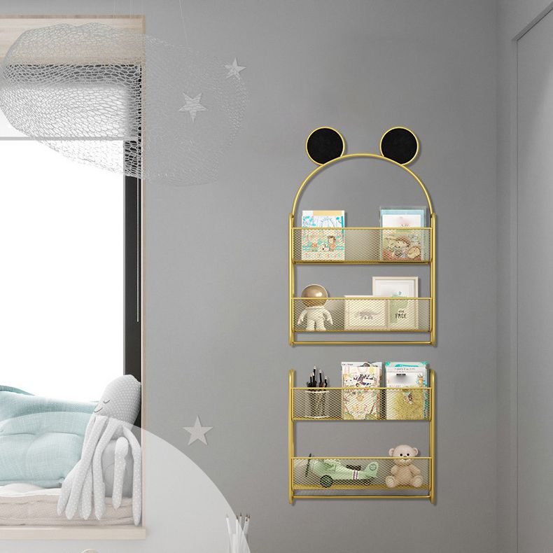 Wall Mounted Bookcase Scandinavian Style Bookshelf for Home Office Study Room