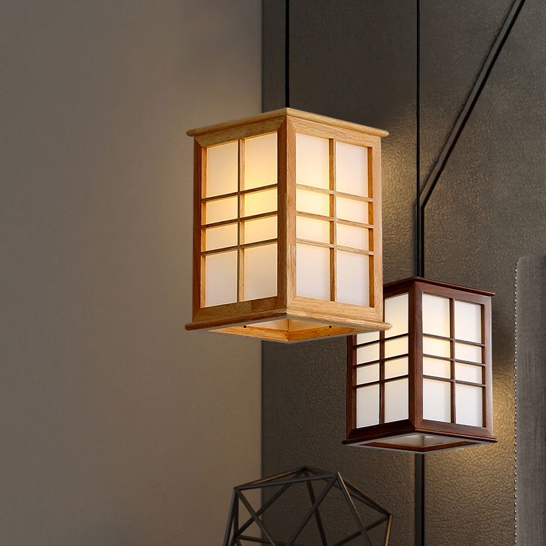 Marco rectangular de madera colgante moderno de simplicidad para sala de estar comedor de baño