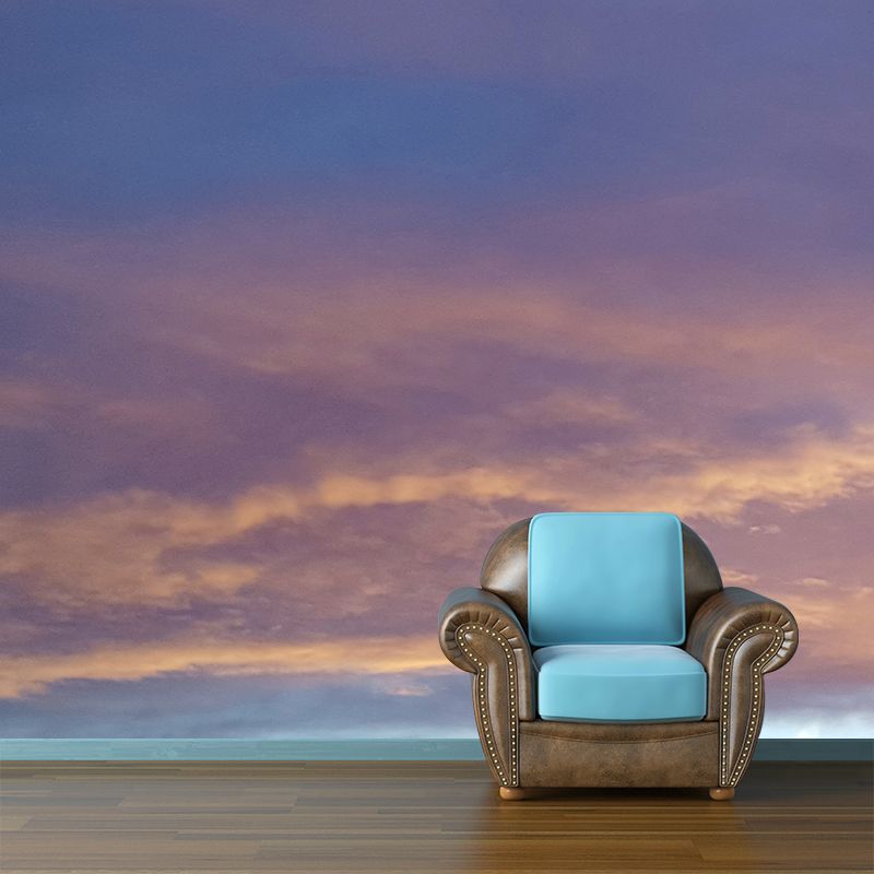 Cloudscape Wallpaper Mural Simple Style Sitting Room Mural for Wall Decor