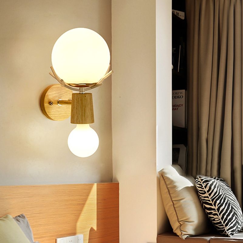 2 têtes d'éclairage mural de chevet