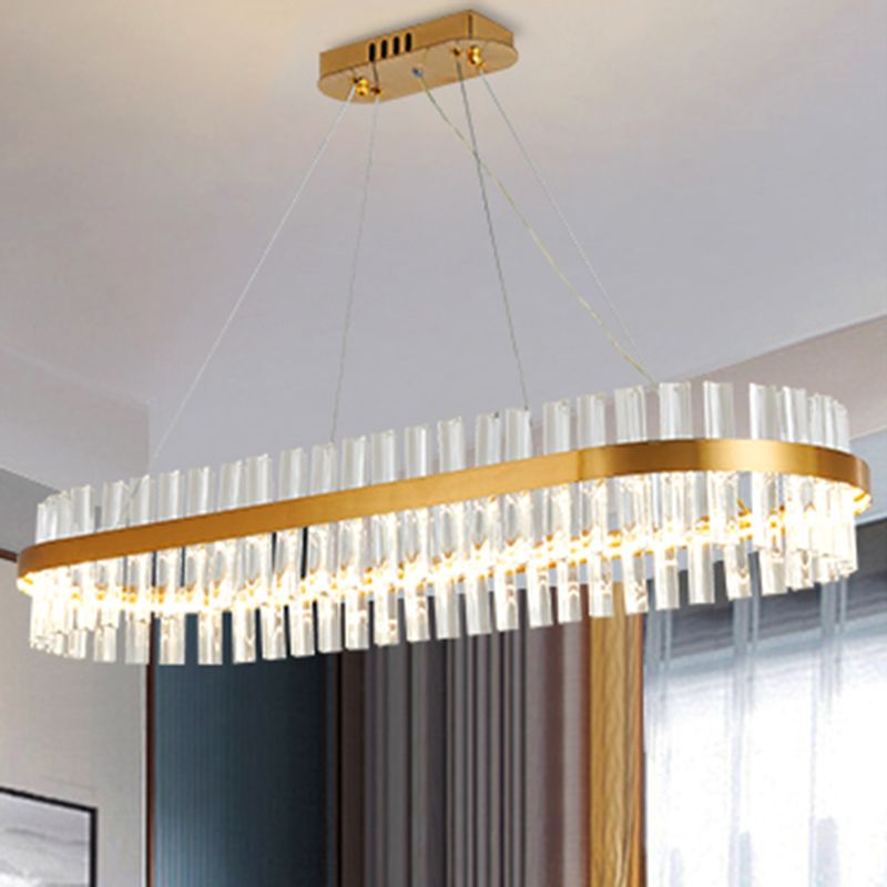 Modern Pendant Chandelier Linear Island Lighting Pendant Light Modern Chandelier in Gold