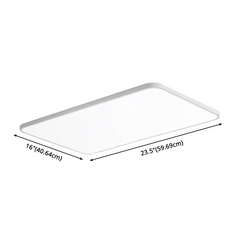 Rectangular Flush Mount Light Fixtures Modern Acrylic Flush Light