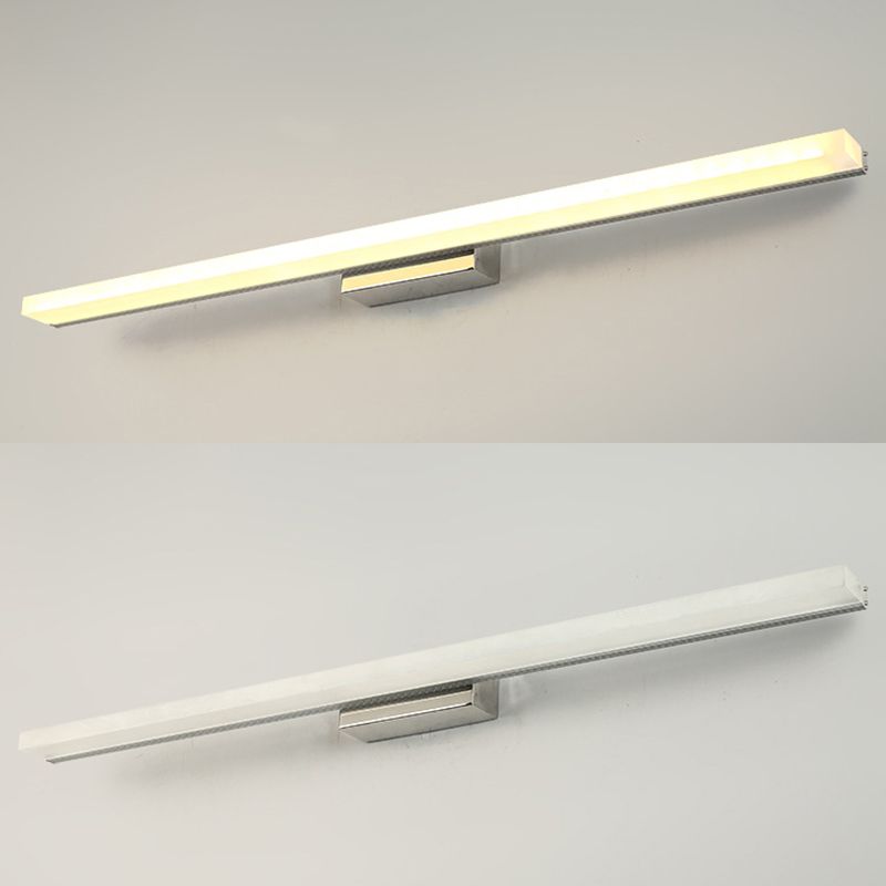 Acrylic Linear Wall Sconce Lighting Simplicity Style LED Wall Light Fixture in White
