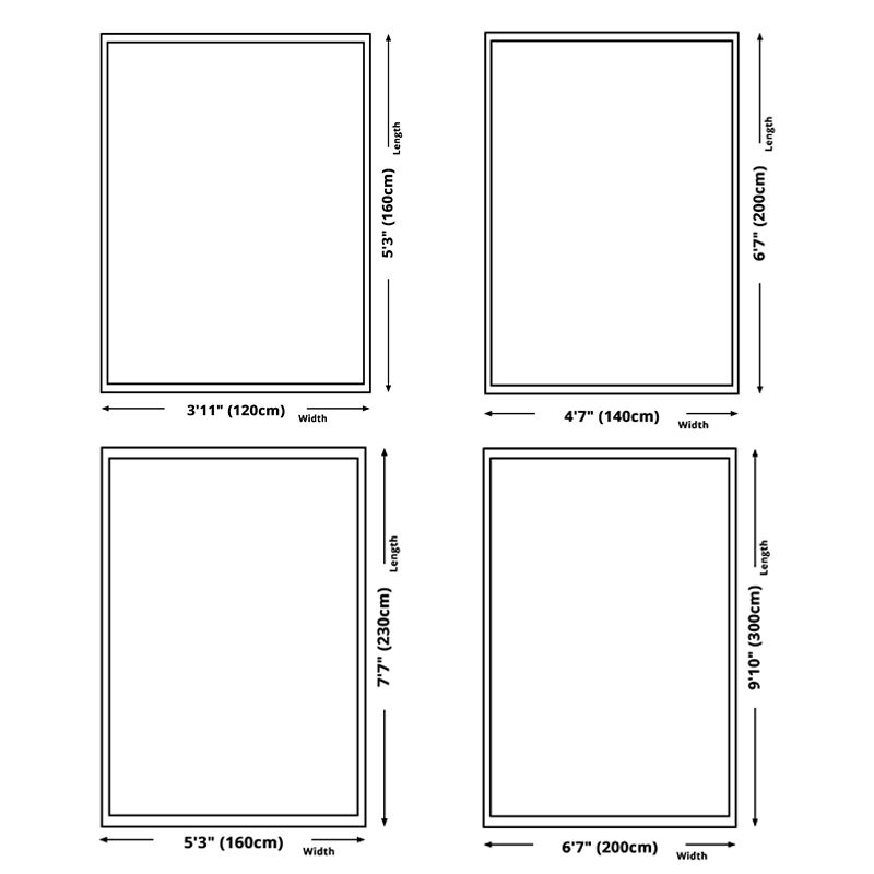Einfache helle Farbe tropischer Teppich Polyester Linien Spleißmuster Fläche Teppich nicht rutschfest