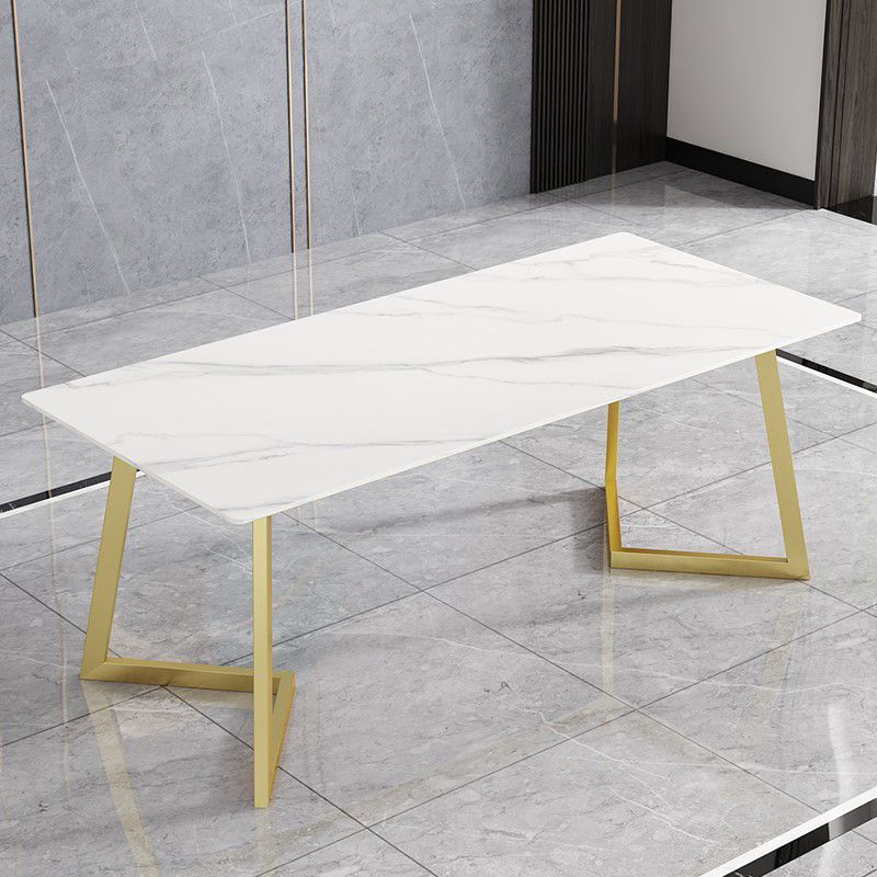 Rectangle Stone Dining Room Table Traditional Luxury Dinner Room Kitchen Table