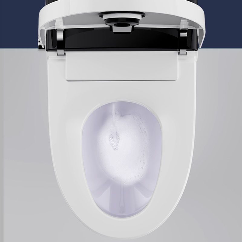 Modern Concealed Toilet Bowl All-In-One White Toilet with Seat for Bathroom