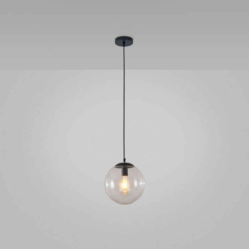 Vetro trasparente sferico minimalista contemporaneo 1 piede chiara 1 piega per il soffitto appeso per tavolo da pranzo