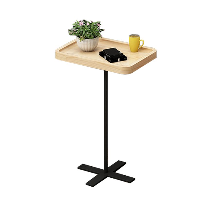 21.65" Tall Contemporary Style Side End Table Pedestal Round Sofa Side Accent Table