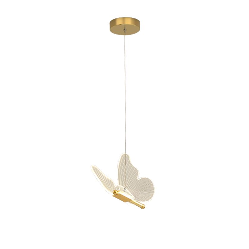 Luxurious Butterfly Style Hanging Ceiling Light, Acrylic Integrated LED Multi Light Pendant Lighting