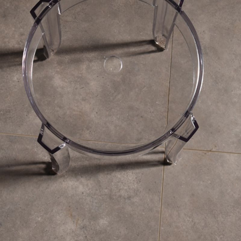 Modern Style Bar-stool Acrylic Round Counter Bar Stool for Kitchen Bar