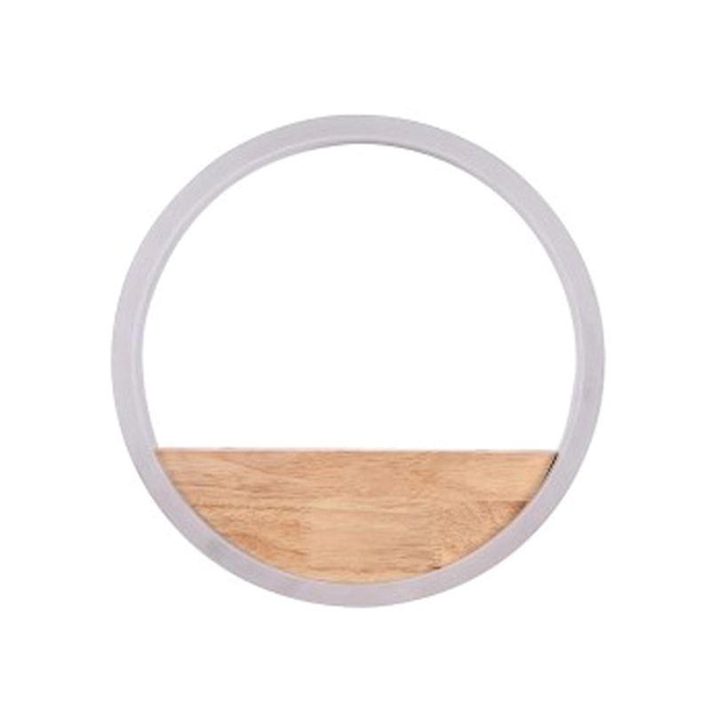 Acrylcirkel wandlamp Licht Licht Simplicity Stijl LED -wand SCONCE -verlichting in het wit