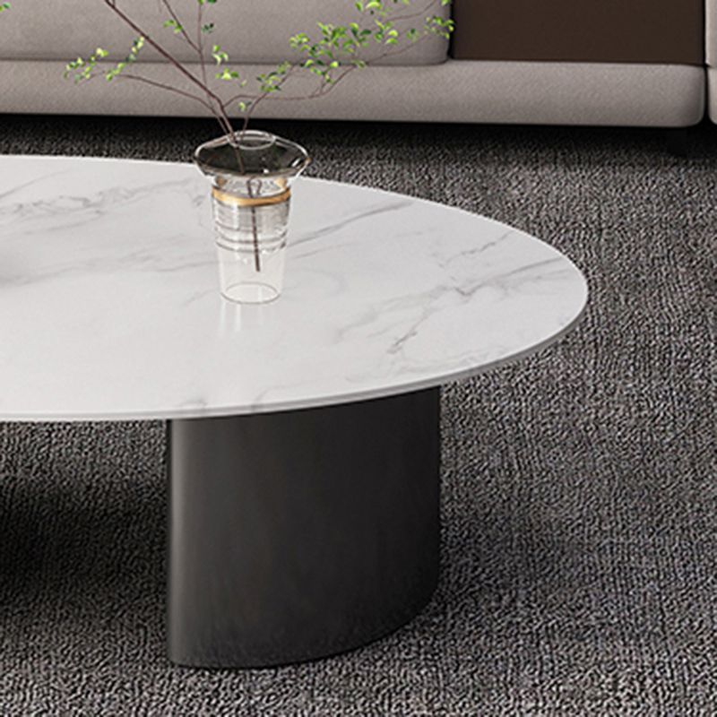 Glam Slate Coffee Cocktail Table Frame Oval Coffee Table for Home