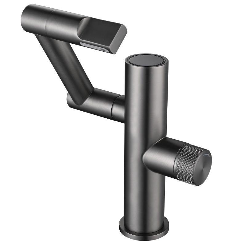 Waterfall Spout Basin Lavatory Faucet Modern Metal Lavatory Faucet