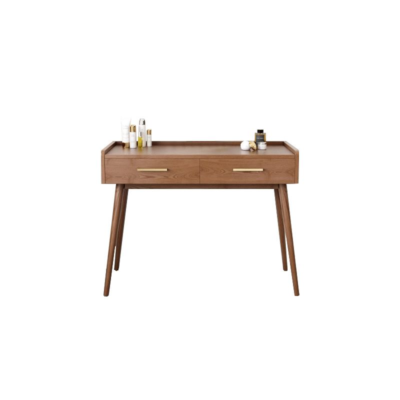 Traditional Wooden Makeup Vanity Set With Drawer for Bedroom
