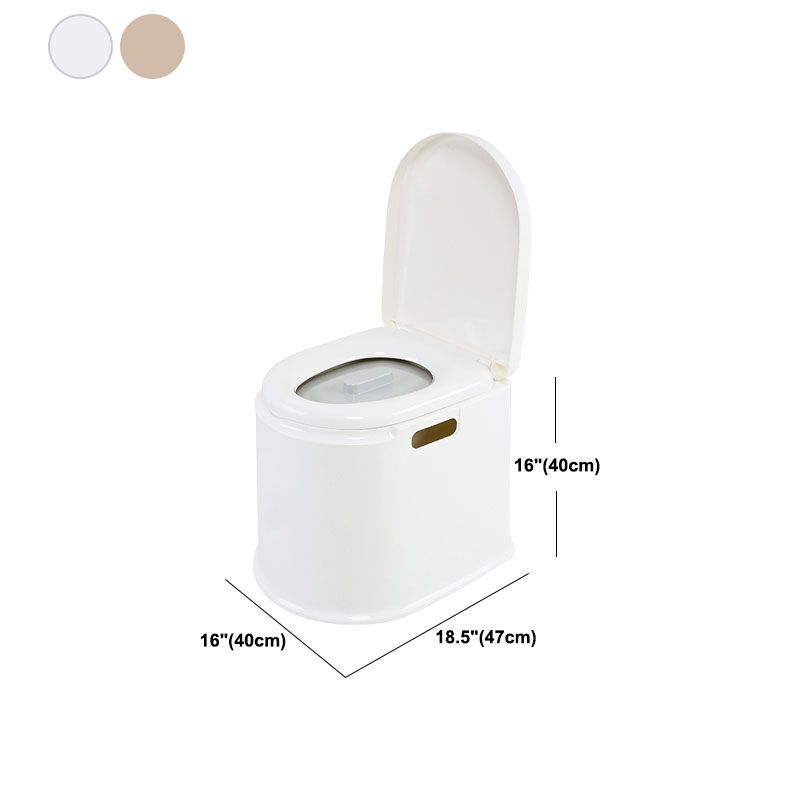 Contemporary Plastic Toilet Floor Mounted Toilet Bowl for Washroom