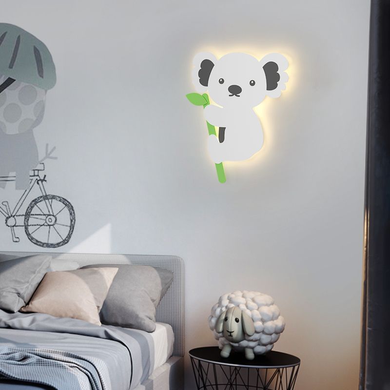 Creative Animals Wall Light Modern Colorful LED Wall Light Fixture for Bedroom