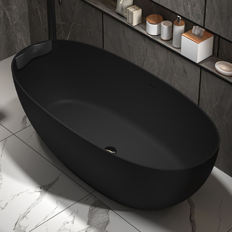 Stone Soaking Bathtub Antique Finish Modern Back to Wall Bath Tub