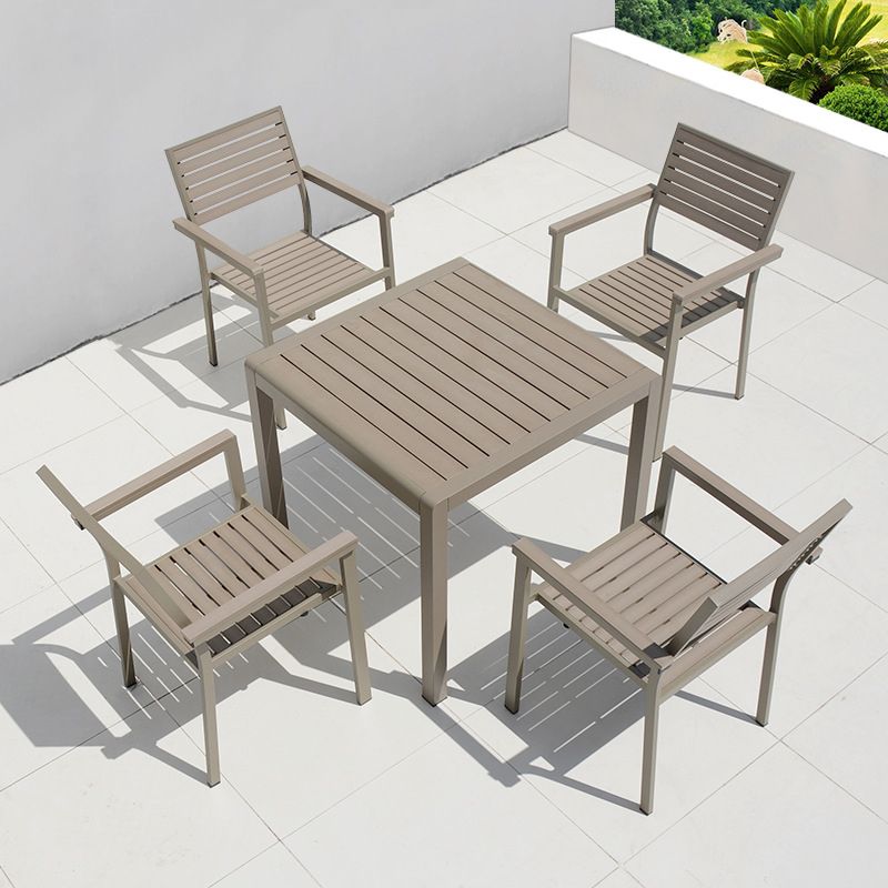 Modern Style Dining Set 1/4/5/7 Pieces Reclaimed Wood Dining Table Set for Outdoor