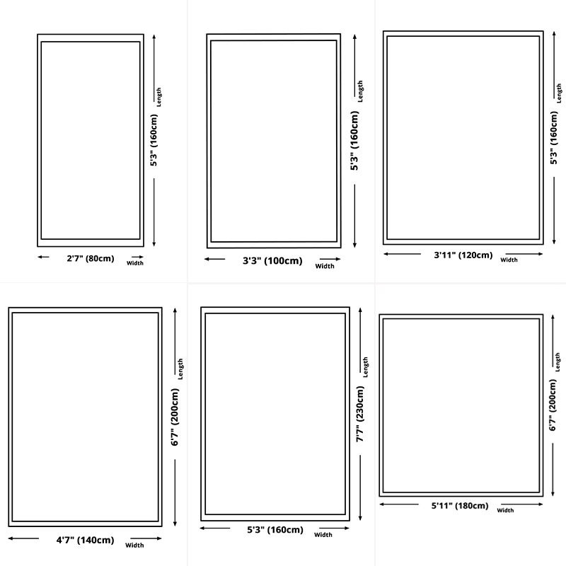 Bold Modern Carpet Abstract Print Area Rug Non-Slip Polyster Rug for Home Decoration