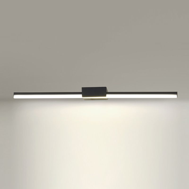 Modern Style Strip Shape Wall Lighting Metal 1 Light Wall Sconces for Shower Room