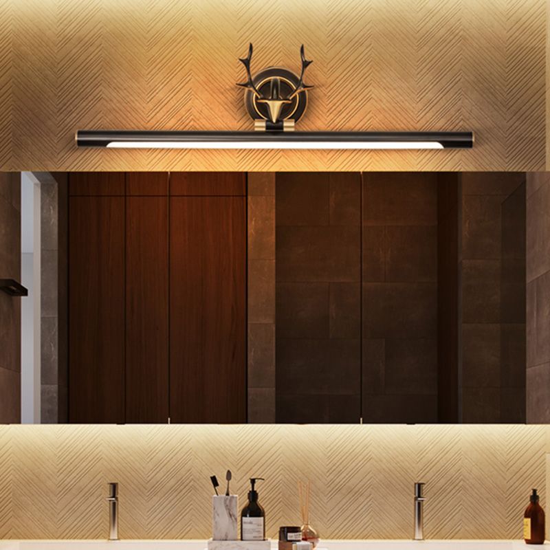 Postmodern Antlers Wall Sconce Gold One-Blub Metal Wall Mounted Lamps for Bathroom