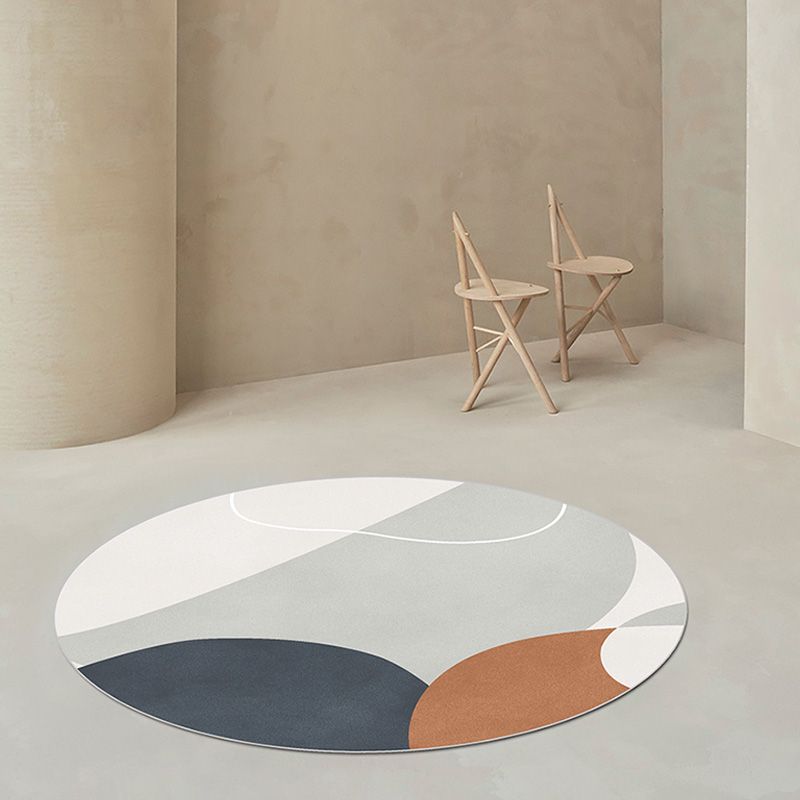 Kleurrijk modern tapijt kleurblok tapijt huisdiervriendelijke anti-slip machine wasbaar gebied vloerkleed voor decoratie