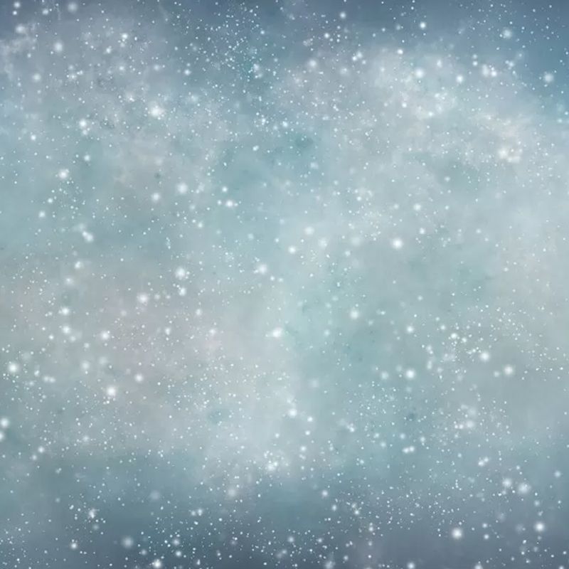 Blue Contemporary Mural Wallpaper Customized Size Stars Wall Art for Living Room Decoration