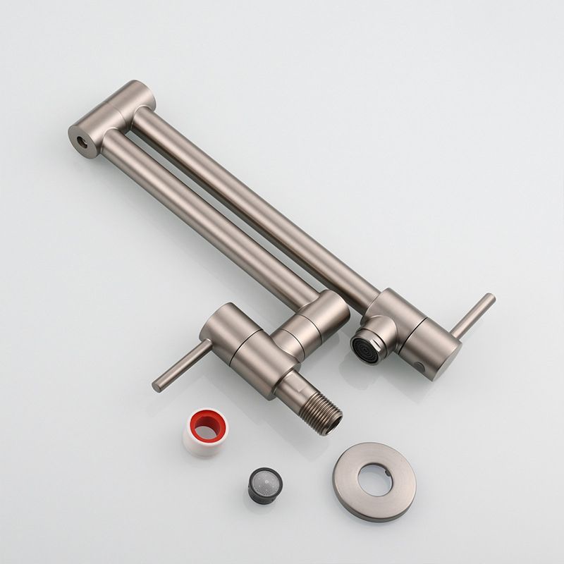 1-Handle Faucet 1-Hole Touchless Single Level Low Profile Pot Filler Kitchen Faucet