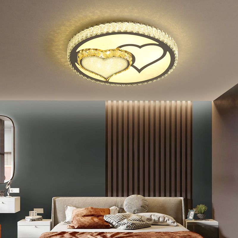 Plafoniere moderne da incasso Illuminazione a soffitto a LED in cristallo per soggiorno