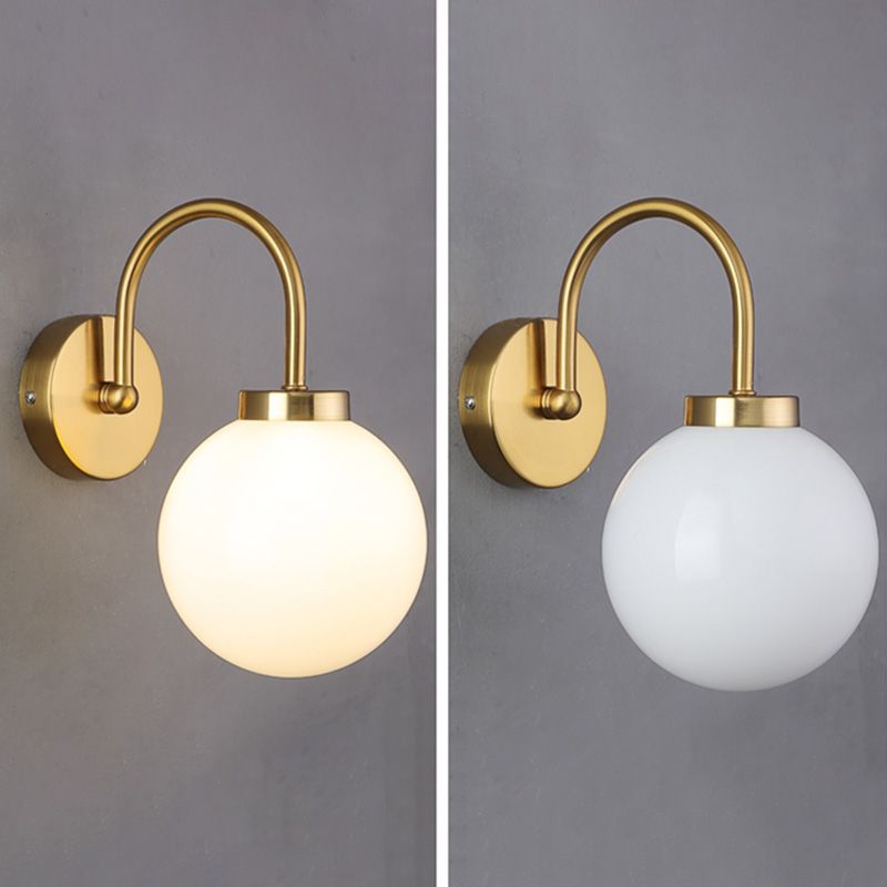 Lampada globale SCONCE Stile contemporaneo in vetro da letto da letto per la parete illuminazione da parete