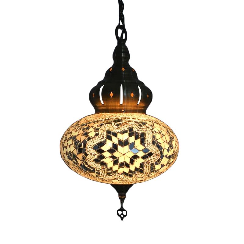 Sferische plafondlamp Vintage Wit/rood/blauw glas 1/5 bollen Hanglampje Lamp voor koffiehuis