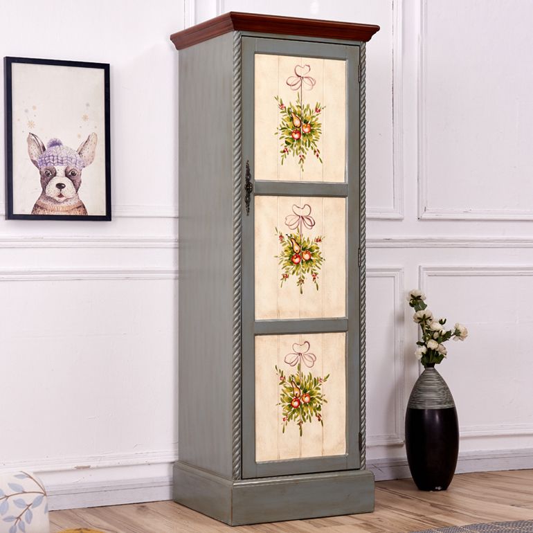 Traditional Birch Wood Storage Cabinet Matte Finish Cabinet for Home