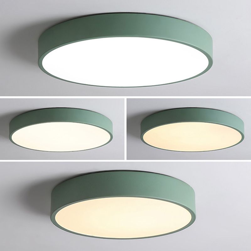 Circular Flush Mount Ceiling Lighting Fixture Modern Acrylic Flush Mount