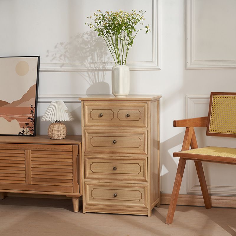 Rectangle Wood Side Cabinet Knobs Storage Cabinet with Drawer