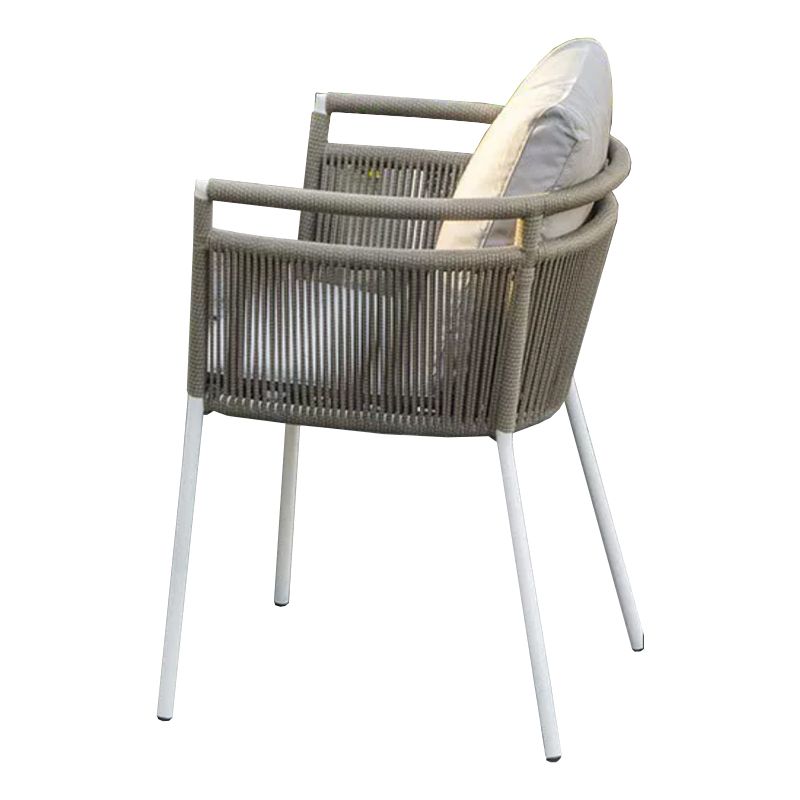 Boho Style Dining White Round Stone 1/2/5/6 Pieces Dining Set