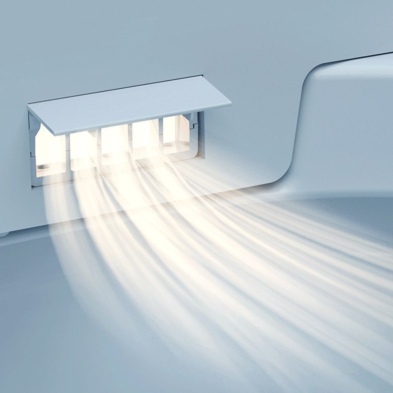 Modern Skirted Toilet Bowl Siphon Jet Toilet with Soft-Close Seat for Bathroom