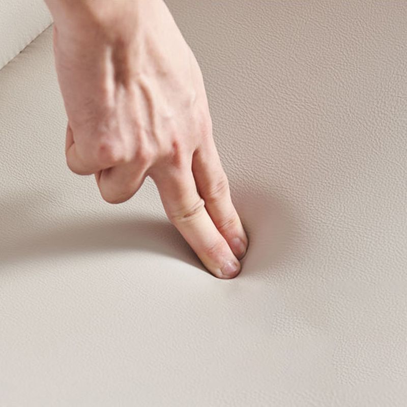 Upholstered Dining Chair Faux Leather and Metal Dining Room Chair