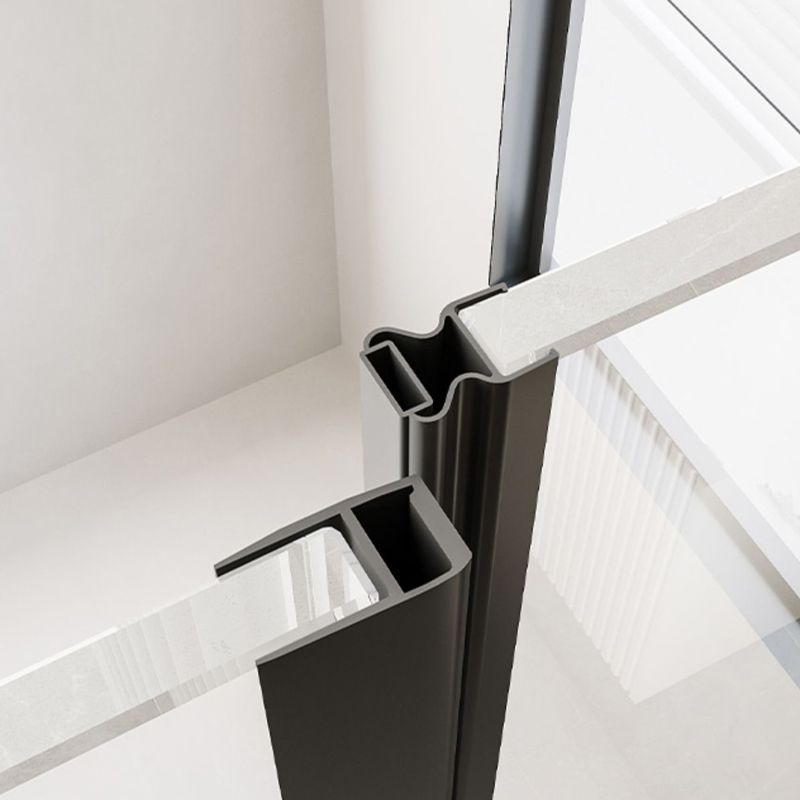 Single Sliding Semi Frameless Shower Door, Tempered Glass Shower Screen