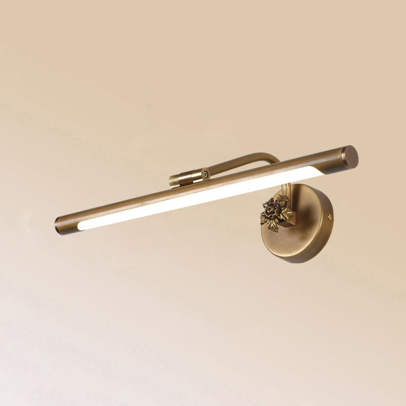 Adjustable Tube Bath Vanity Mirror Light Vintage Metal LED Wall Mount Light Fixture