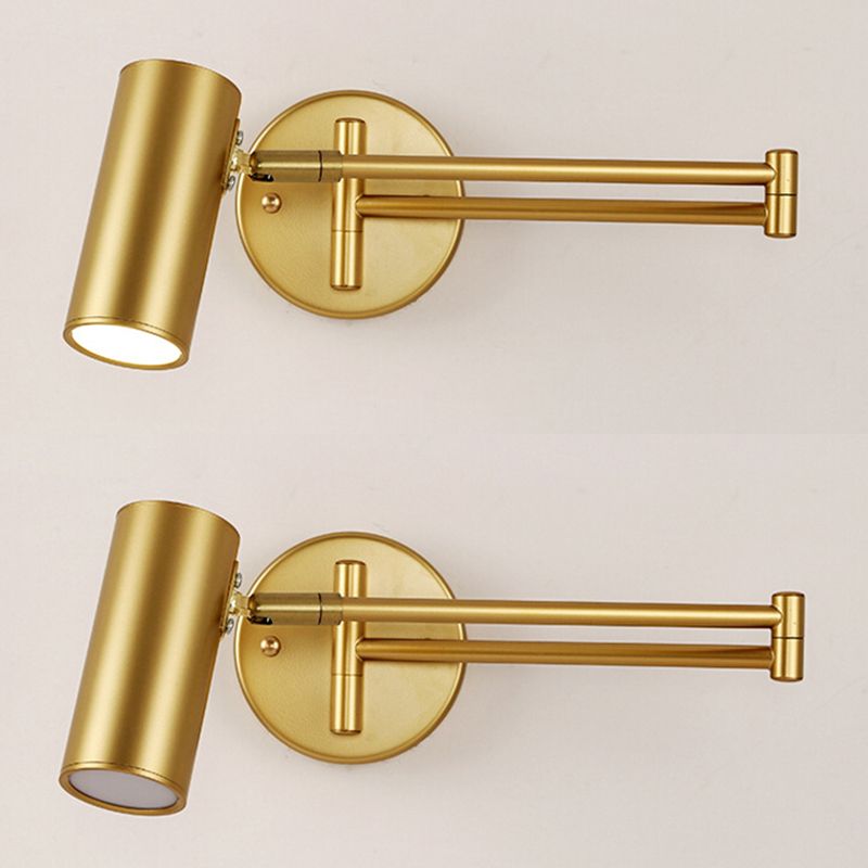 Modernas apliques del brazo oscilante de la pared de metal 1 lámpara de apliques de luz
