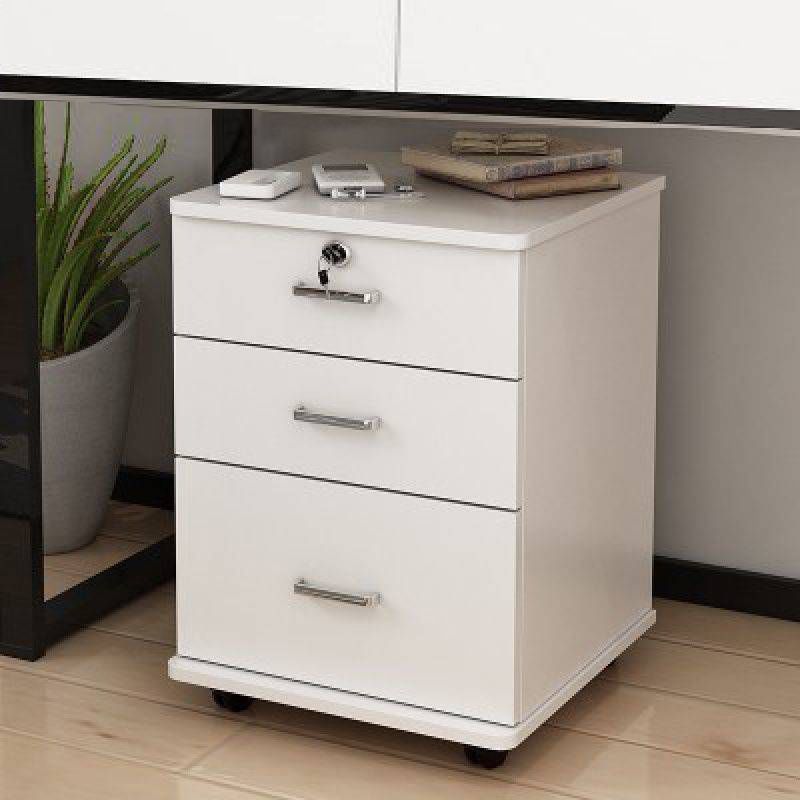 Modern Filing Cabinet Wood Vertical Filing Cabinet with Wheels