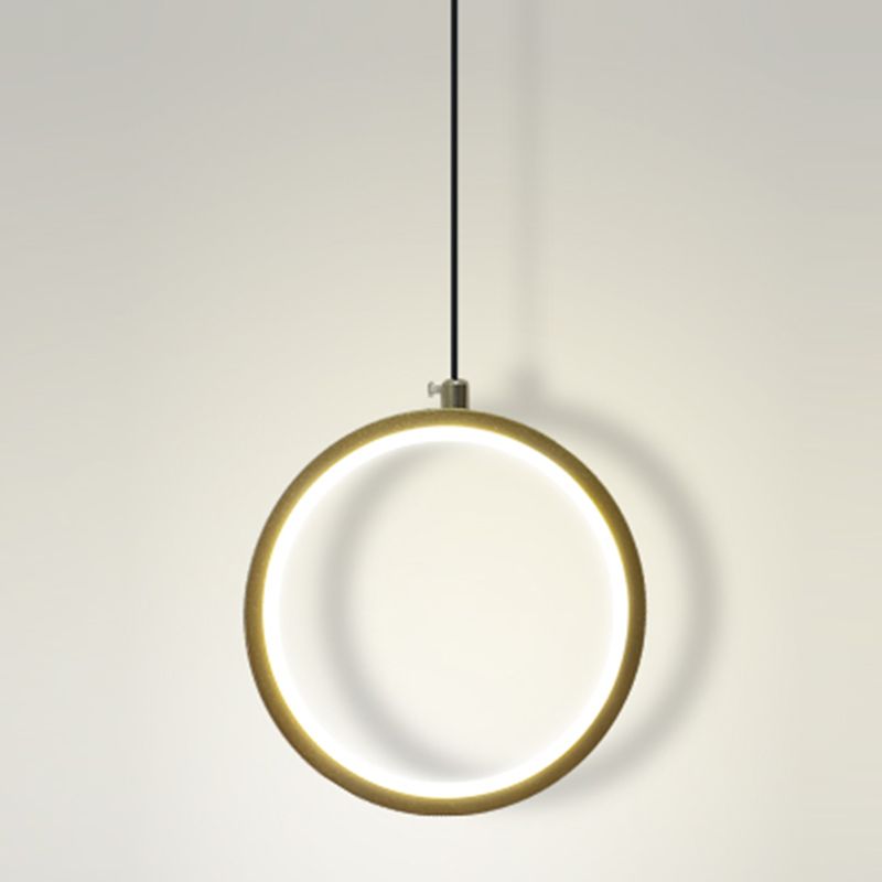 Geometry Shape Metal Hanging Light Modern Style 1-Light Hanging Light Fixture