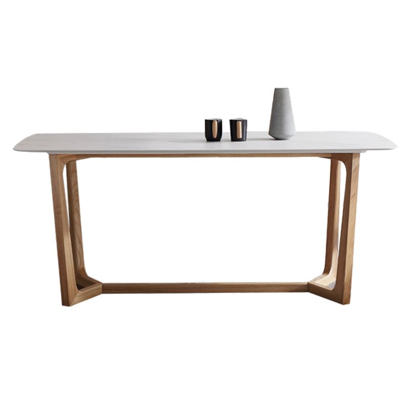 Rechthoek TRESTLE BASE Home Furniture Stone Dining Room Collection voor eetkamer