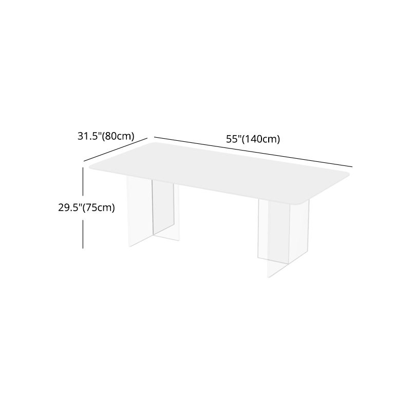 Modern 1/7 Pieces Dining Set Rectangle Stone Dining Table for Kitchen