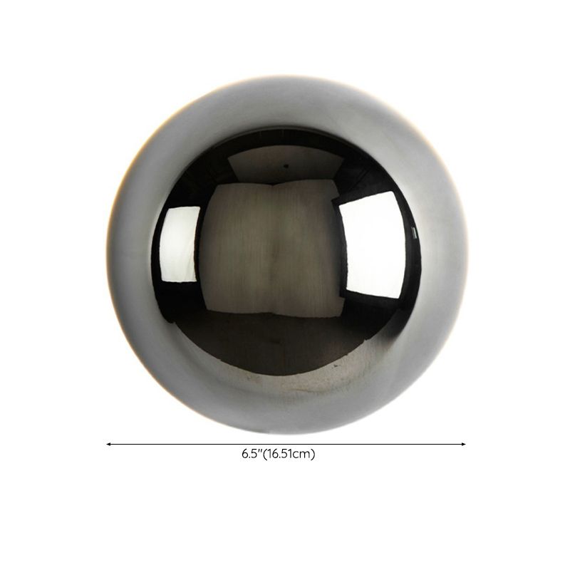 Modern Wall Sconce Circle Shape Wall Light with Metal Shade for Living Room