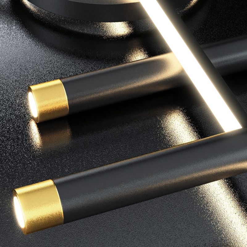 Silicone LED Linear Island Pendant Light in Modern Creative Style Wrought Iron Pendant Light for Interior Spaces