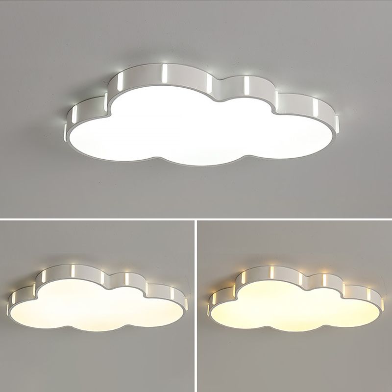 Einfachheit LED Decke Flush Mount Weiß geometrische Flush Licht mit Acryl Schatten für Wohnzimmer