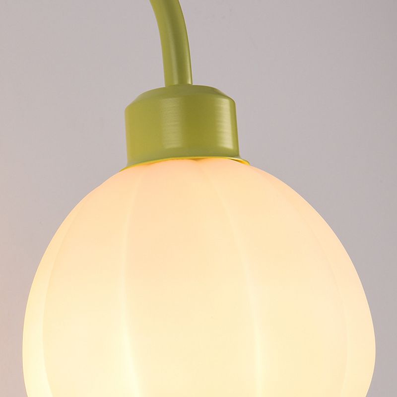 Glass Bowl Shape Sconce Light Modern-Style 1 Light Wall Light Fixtures in Green